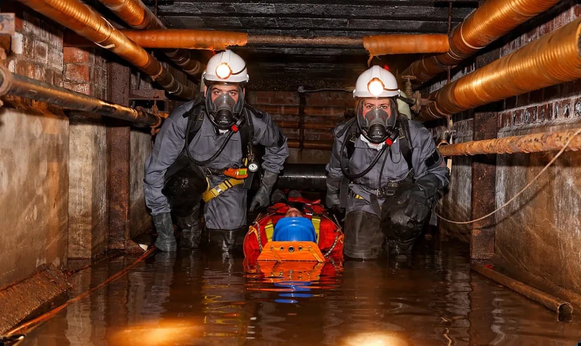 Manual handling techniques training illustration